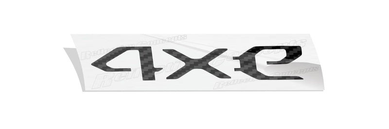 4xe Liftgate Emblem Overlay Decal  - 2021-2024 Wrangler 4xe