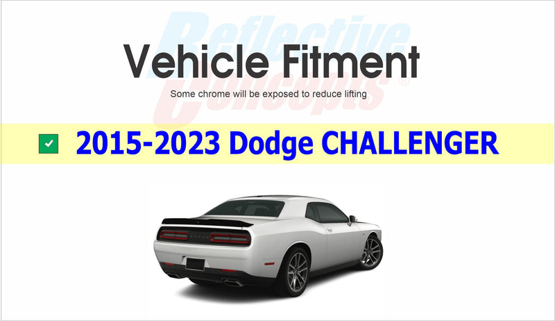 DODGE Trunk Lettering Emblem Overlay Decal - 2015-2023 Challenger