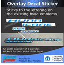 RHO Hurricane High Output Hood Emblem Overlay Decals - 2025-2026 Ram 1500 RHO