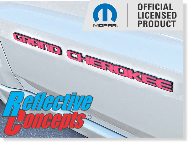 GRAND CHEROKEE Door Emblem Overlay Decal set - 2017-2022 Grand Cherokee WK2