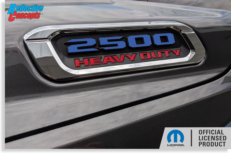 2500 Hood Emblem Number Overlay Decals - 2019 -2024 Ram 2500