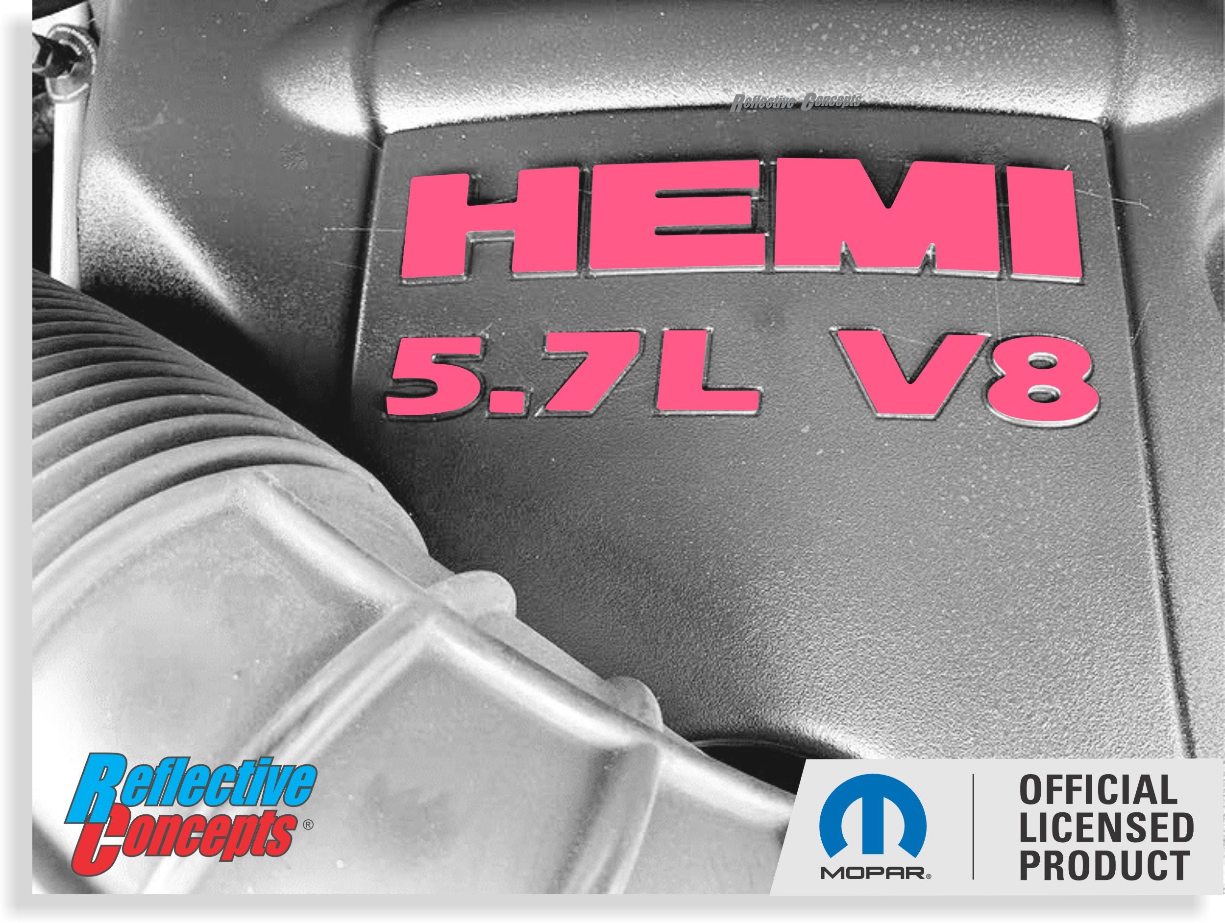 RAM HEMI Engine Cover Decals