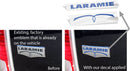 Laramie Tailgate Emblem Overlay Decals   - 2009-2018 Ram Laramie