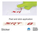 SRT8 Trunk Emblem Overlay Decal  - 05-10 300 C SRT8