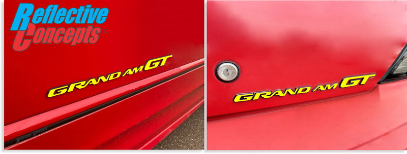 Badge Overlay Decals Door and Trunk - 96-05 Pontiac Grand Am GT