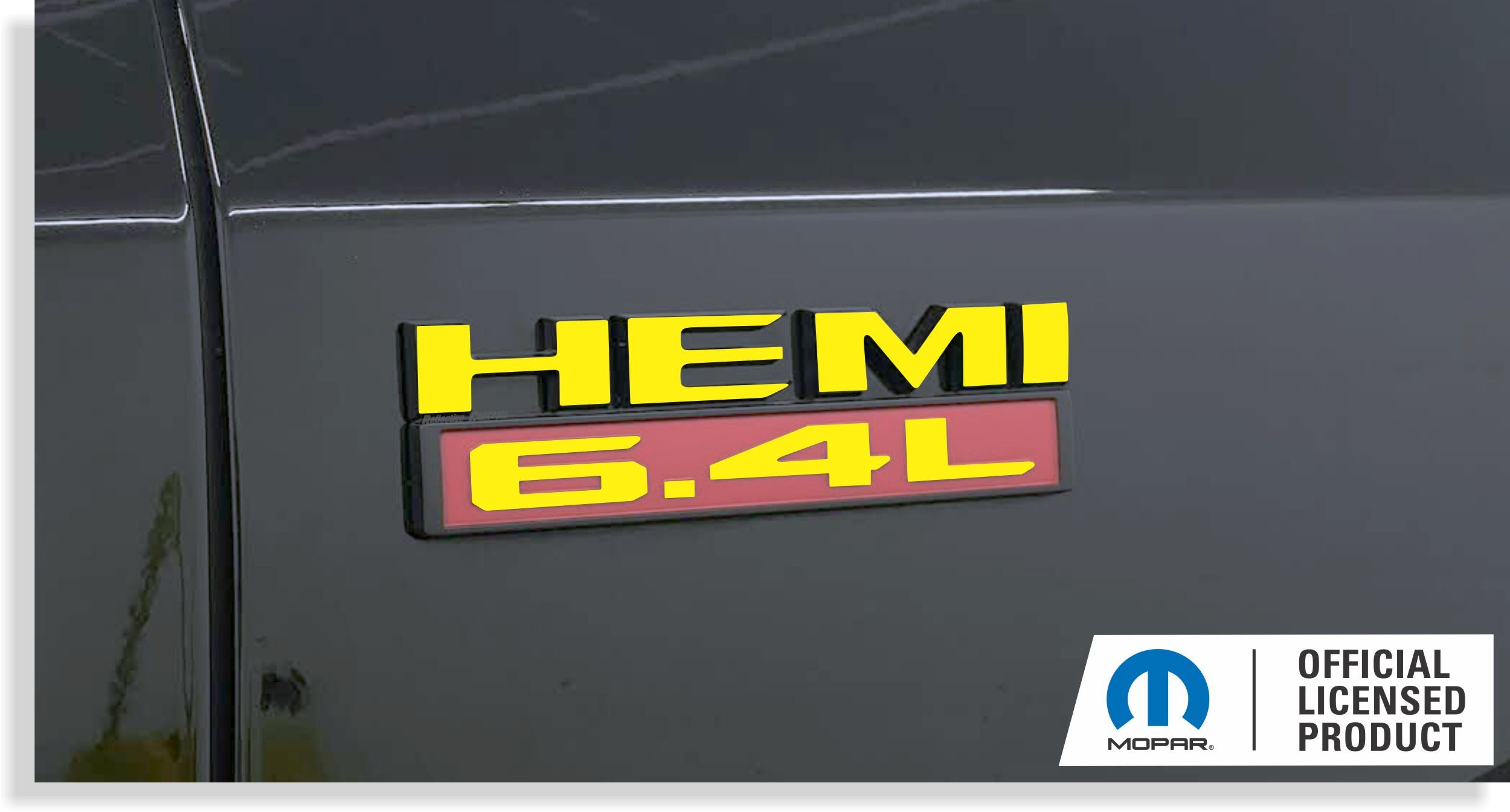 HEMI 6.4L Emblem Overlay Decals