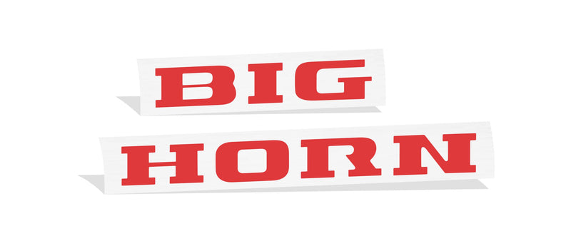 BIGHORN Emblem Inlay Decal - 2019-2025 Ram Big Horn