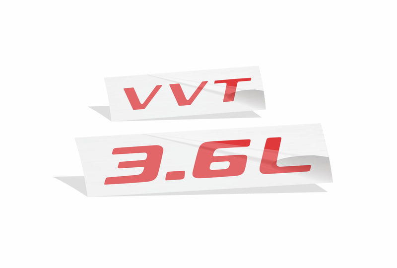 3.6L VVT Engine Cover Overlay Decals