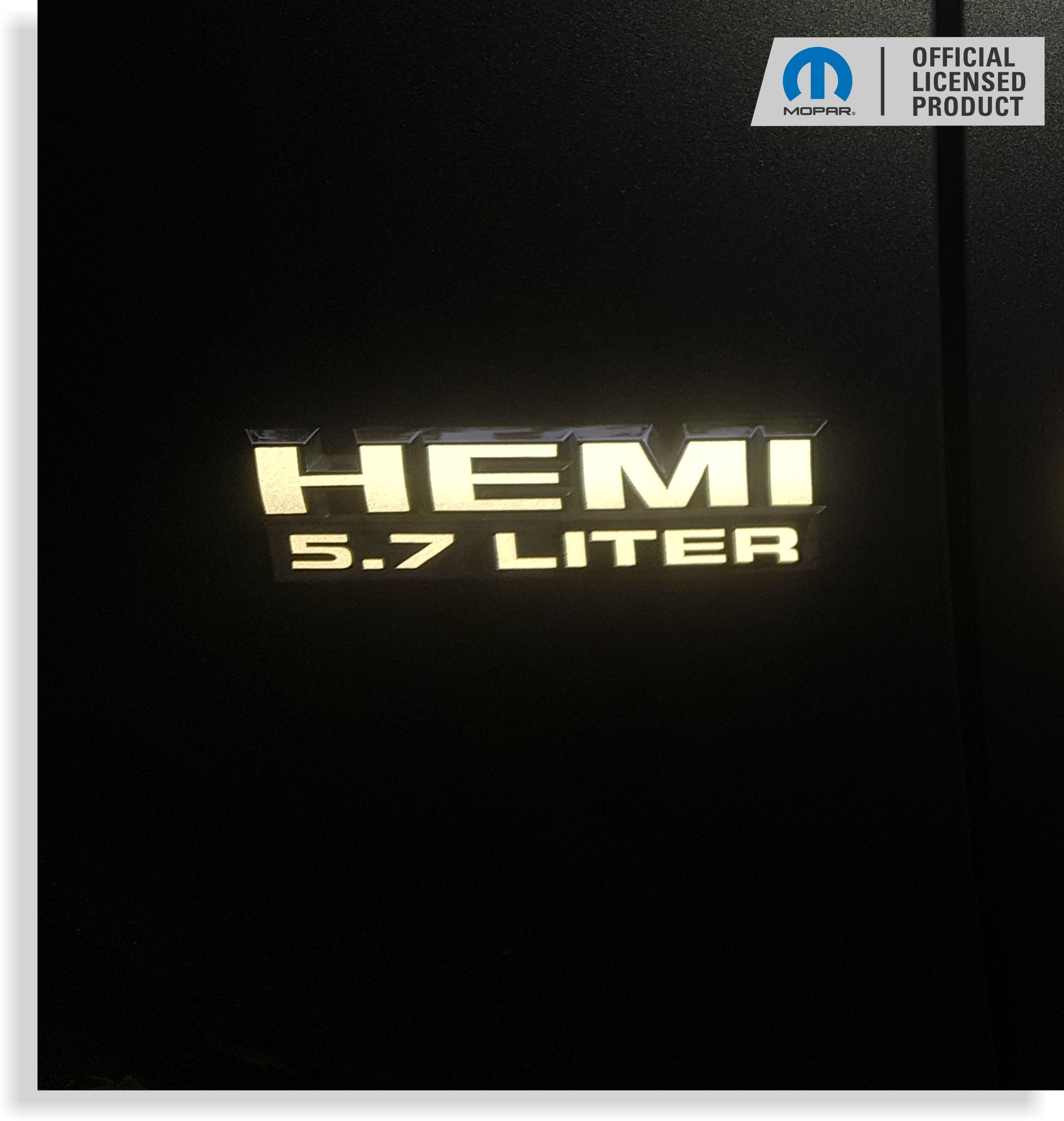 5.7L HEMI Performance Vinyl Decals – For Dodge Ram 1500/2500 Hood, 2pcs, Glossy Black
