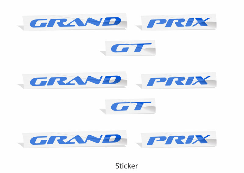 Door and Trunk Badge Overlays set of 3 - 97-03 Grand Prix GT