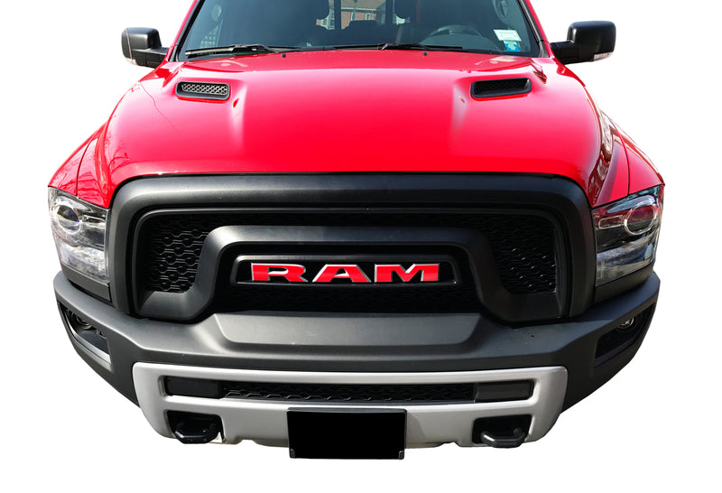 RAM Grille Emblem Overlay Decal   - 2015-2018 Ram Rebel