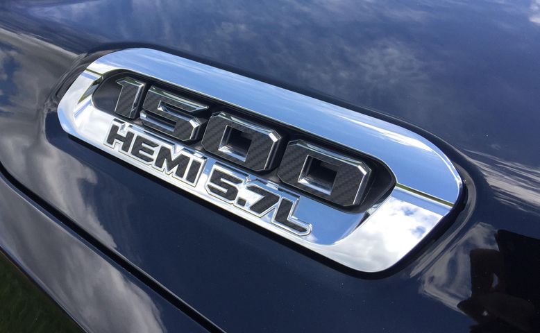 1500 HEMI 5.7L Hood Emblem Overlay Decals