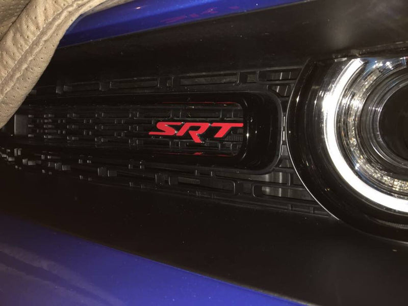 SRT Front and Rear Badge Overlay Decals - 2015-2018 Dodge Challenger SRT 392