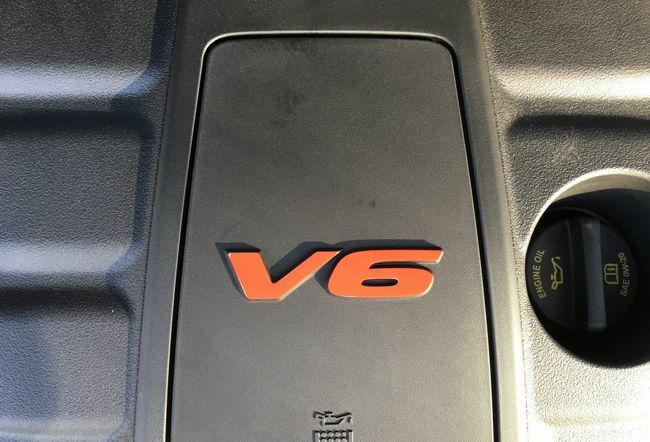 V6 Engine Cover Overlay Decal - 16-20 Durango