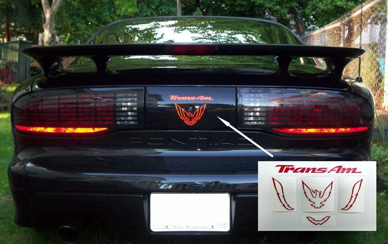 Rear Panel Overlay Decals - 93-02 Trans Am