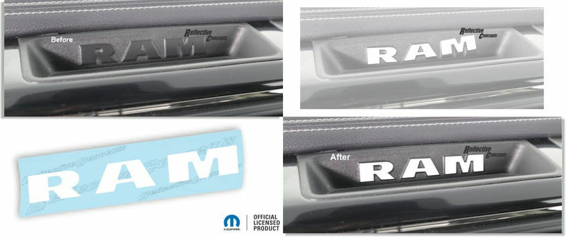 RAM Upper Dash Bezel Overlay Decal  Sticker - 13-18 Ram 1500
