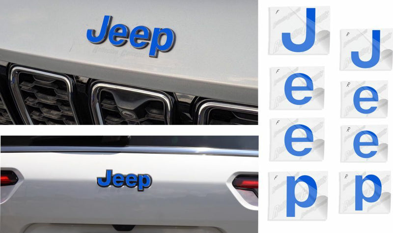 Jeep Emblem Overlay Decals   - 2021-2024 Grand Cherokee L
