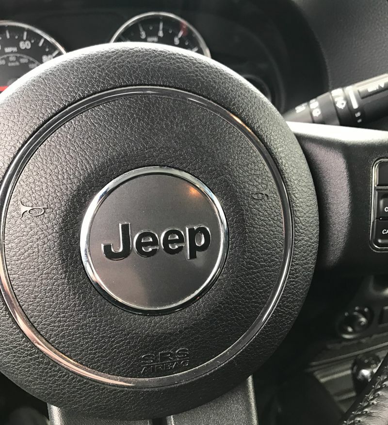 Jeep Patriot Steering Wheel Emblem Overlay Decal