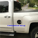 Carbon Fiber Fuel Door Overlay Decal - 14-18 Silverado