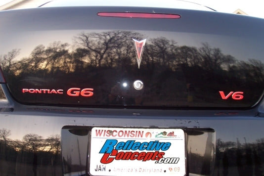 V6 Emblem Overlay Decal - Pontiac G6