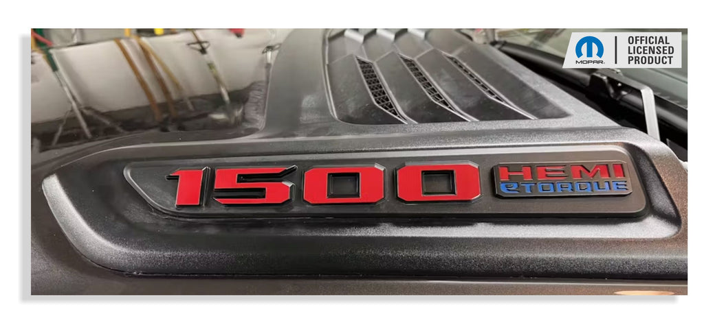 Hemi Performance Sticker HEMI 5.7L 1500 Hood Emblem Overlay Decals