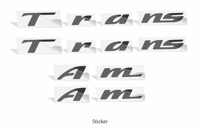 TRANS AM Badge Overlay Decals - 93-02 Trans Am