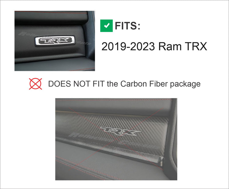 TRX Glovebox Emblem Overlay Decal   - 2021-2024 Ram TRX
