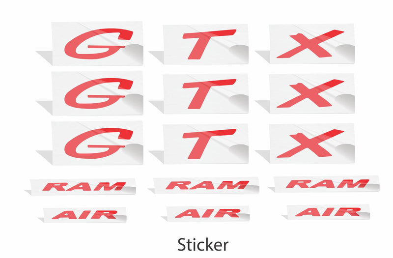 GTX Badge Overlay Decals - 97-03 Grand Prix GTX