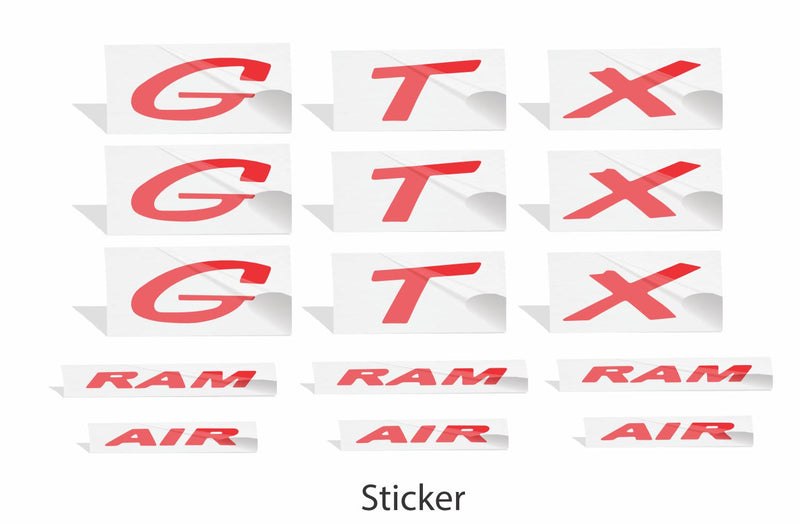 GTX Badge Overlay Decals - 97-03 Grand Prix GTX