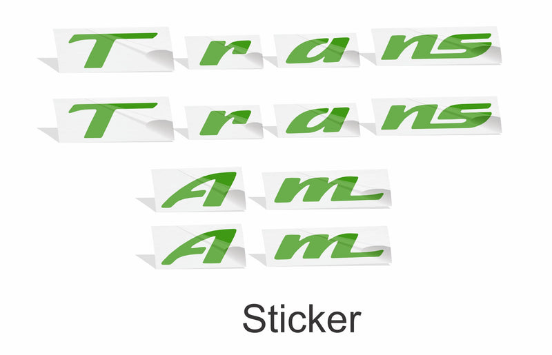 Atpac Transom Sticker Trans AM Badge Overlay Decals | 93-02 Trans AM Decals