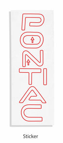 Front OUTER Lettering Decal - 04-08 Grand Prix