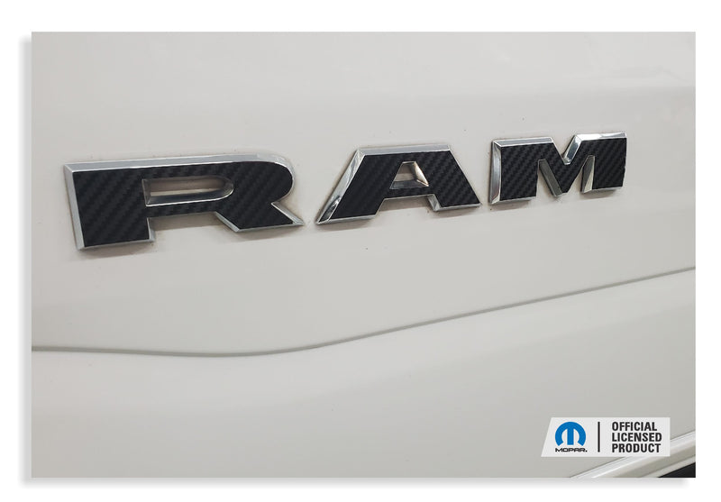 thumbnail image 2 of RAM 1500 Laramie Door Emblem Overlay Decal - 2019-2024 (Vinyl, RAM22) 2 of 6