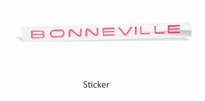 Rear Bumper BONNEVILLE Lettering Inlay Decal - 00-03 Bonneville