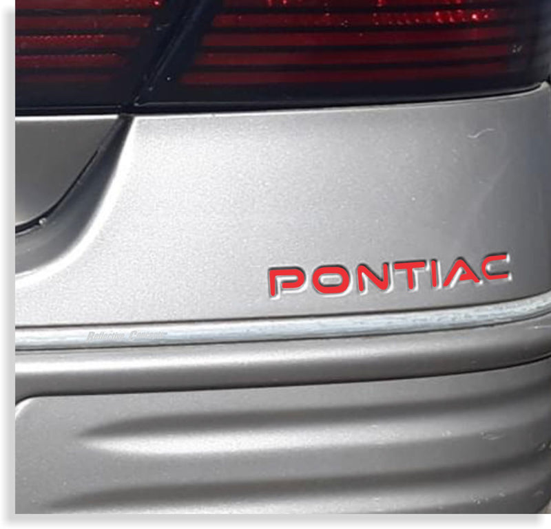 Rear Bumper PONTIAC Lettering Inlay Decal - 00-03 Bonneville