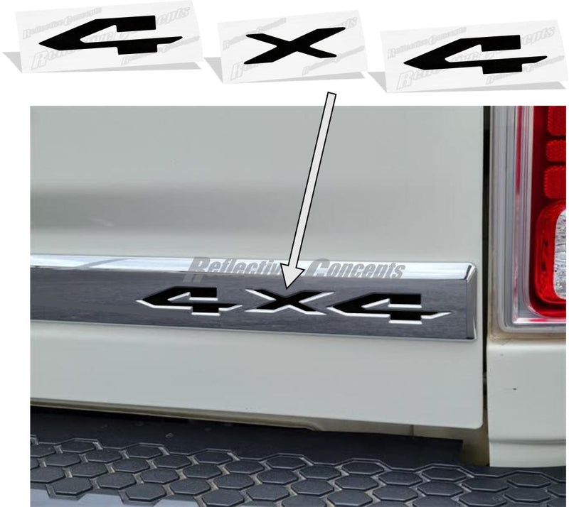 LIMITED 4x4 Tailgate Emblem Inlay Decal   - 2015-2018 Ram Limited