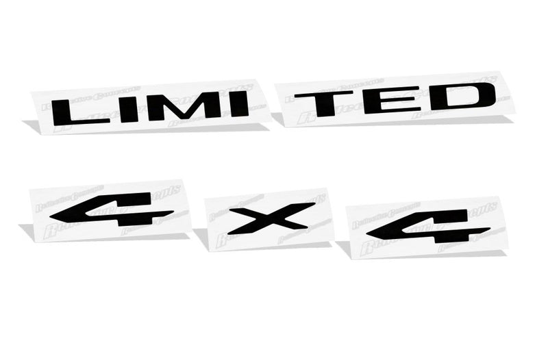 LIMITED 4x4 Tailgate Emblem Inlay Decal   - 2015-2018 Ram Limited