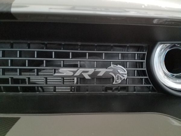 SRT Front and Rear Emblem Overlay Decals - 18-23 Challenger SRT Hellcat