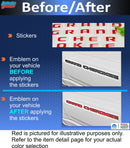 GRAND CHEROKEE Door Emblem Overlay Decal set - 2017-2022 Grand Cherokee WK2