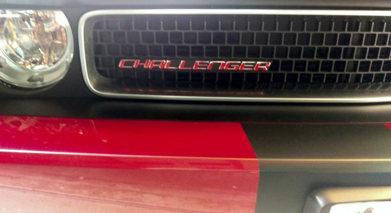 CHALLENGER Grille Emblem Overlay Decal - 2008-2014 Challenger