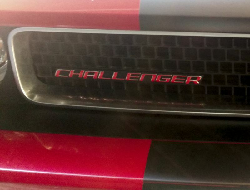 CHALLENGER Grille Emblem Overlay Decal - 2008-2014 Challenger