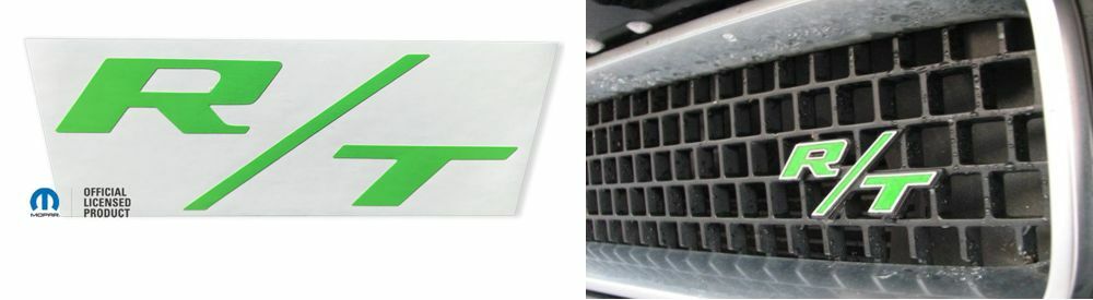 R/T Grille Emblem Inlay Decals Dodge Challenger R/T