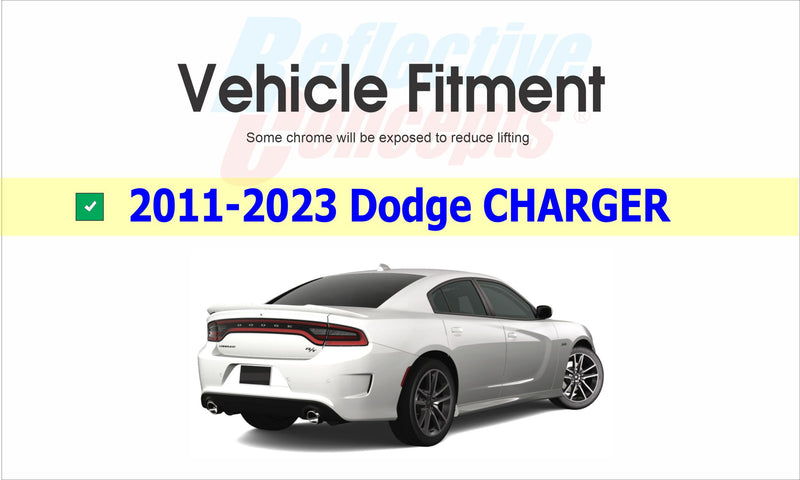 DODGE Trunk Lettering Emblem Overlay Decal - 2011-2023 Charger