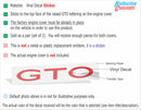 Fuel Rail Cover Lettering Overlay Decal  - 04-06 GTO