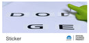 DODGE Liftgate Lettering Emblem Overlay Decal - 2011-2013 Durango