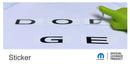 DODGE Rear  Lettering Emblem Overlay Decal - Journey