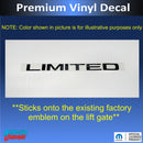 LIMITED Emblem Overlay Decal - 2017-2026 Compass