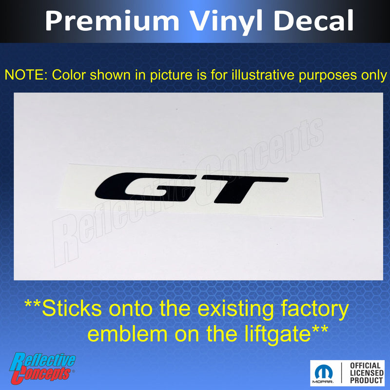 GT Emblem Overlay Decal - 2017-2026 Durango GT