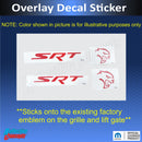 Durango SRT Hellcat Grille and Liftgate Emblem Overlay Decals