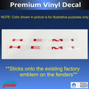 Hemi Emblem Overlay Decals (pair) - 2020-2022 Challenger RT