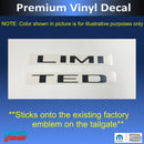 LIMITED Tailgate Emblem Overlay Decal - 2019-2026 Ram Limited 1500